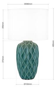 Orion - Lampă de masă TORTUGA 1xE27/40W/230V verde/albă