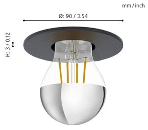 Eglo 99061 - Lampă încastrată SALUZZO 1xE27/40W/230V