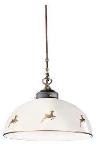 Kolarz NONNA 731.32.152 - Lustra pe cablu, 1xE27/75W/230V, diametru 36 cm, rose gold cu motive de cerb