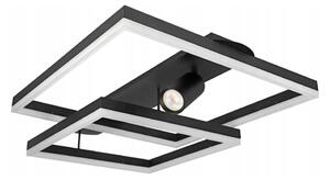 Plafonieră LED 38W/230V + 1x GU10/30W, neagră
