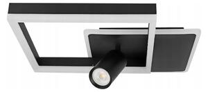Plafonieră LED/38W/230V + 1xGU10/30W neagră