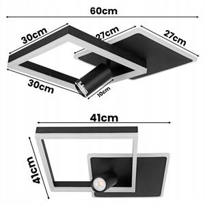 Plafonieră LED/38W/230V + 1xGU10/30W neagră