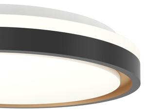 Eglo 300684-LED Plafonieră dimabilă LED RGBW MALERAMARA-Z LED/14W/230V negru/auriu + telecomandă
