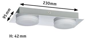 Paulmann 70883 - Aplica de perete pentru baie DORADUS, 2xLED, 4,7W, IP23, 230V