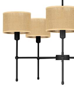 Candelabru pe tijă MADELA, 5 x E14/40W/230V, iută/negru