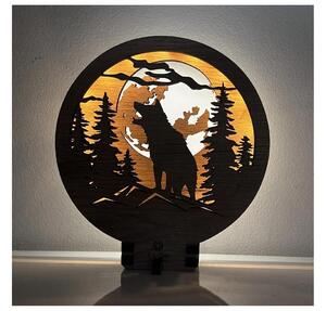 Li-Go 23574/DUB2 - Decorațiune de masă LED dimabilă, LED/12W/230V, 20x22 cm, stejar