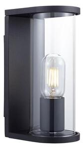 Aplica de perete pentru exterior 1xE27/60W/230V IP44 negru/sticlă fumurie
