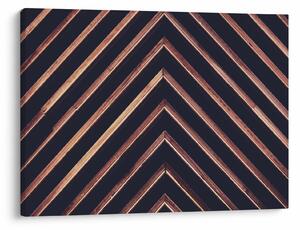 Tablou - Motiv de lemn pe fond negru (70x50 cm)