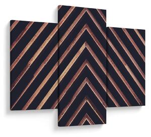 Tablou - Motiv de lemn pe fond negru (90x60 cm)