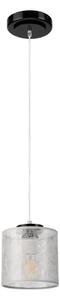 Pendul pe cablu ROSA 1xE27/60W/230V negru/gri