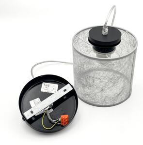Pendul pe cablu ROSA 1xE27/60W/230V negru/gri