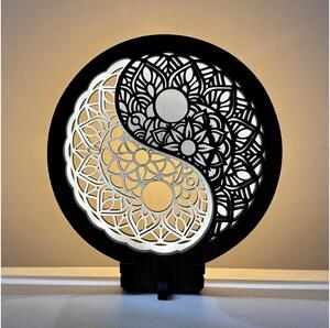 Li-Go 23607/O - Decorațiune de masă LED reglabilă LED/12W/230V 20x22 cm nuc