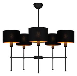 Lustră pe tijă MADELA 5xE14/40W/230V neagră