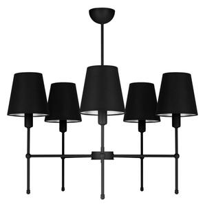 Lustră pe tijă MADELA, 5xE14/40W/230V, negru