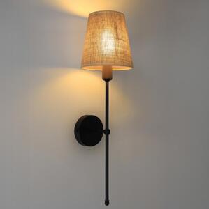Lampă de perete MADELA 1xE14/40W/230V iută/neagră