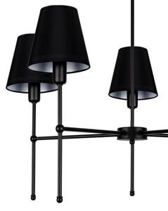 Lustră pe tijă MADELA, 5xE14/40W/230V, negru