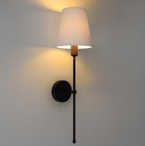 Aplica de perete MADELA 1xE14/40W/230V alb/negru