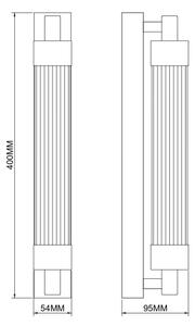 Zuma Line KALIA 003064-034730 - Aplică de perete LED/8W/230V, alamă