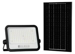 Proiector solar LED reglabil 200W 3,2V IP65 10000 mAh, negru, cu telecomandă