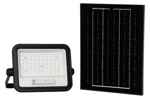 Proiector solar LED cu dimmer, 100W, 3,2V, IP65, 5000 mAh, negru + telecomandă