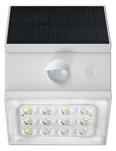 Lampă solară LED de perete cu senzor, 2,5W/3,7V, IP65, 1200 mAh, albă
