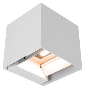 Lampă LED solară de perete cu senzor, 9W/5V, IP65, 2600 mAh, albă