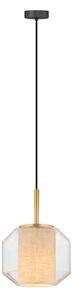 Zuma Line 003064-034742 SOLIX, pendul suspendat pe cablu, 1xE27/25W/230V, diam. 22 cm, auriu/negru