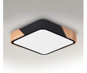 Plafonieră LED PILANA Brilagi LED/24W/230V stejar/negru 32x32 cm