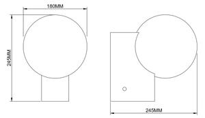 Zuma Line 003064-034741 - Aplica de perete NUA 1xE27/25W/230V aurie