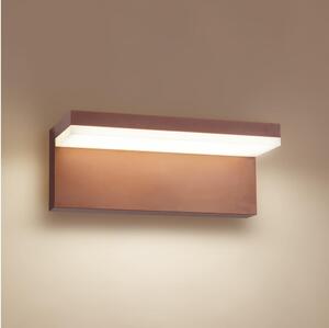 Brilagi - Aplica de perete LED pentru exterior TESSI, 10W/230V, maro, IP54