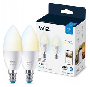 SET 2x bec LED dimabil C37 E14/4,9W/230V 2700-6500K CRI 90 Wi-Fi-WiZ