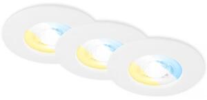 Briloner 7605036 - SET 3 spoturi LED încastrate pentru baie 3xLED/4,9W/230V IP44 alb