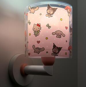 Dalber 41259 - Aplică de perete pentru copii HELLO KITTY & FRIENDS 1xE27/15W/230V, roz