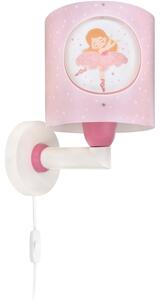 Dalber 60919 - Aplica de perete pentru copii PRINCESS DANCE 1xE27/15W/230V roz