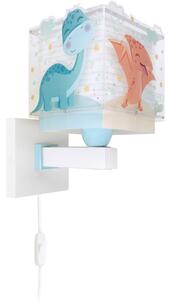 Lampă de perete pentru copii Dalber 63459 - BABY DINOS, 1x E27/15W/230V, multicoloră
