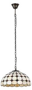 Brilagi - Candelabru Tiffany cu vitralii pe lanț DORAN 2xE27/60W/230V