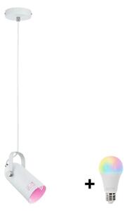 Paulmann 79767 - Lustră LAVEA LED RGBW 1xE27/9W, 230V, pe cablu, albă