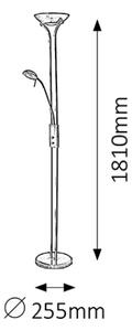Lampă de podea dimmabilă SCARLETT Brilagi, 1xR7s/230W/230V + 1xG9/40W, bronz
