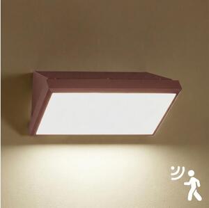 Aplica de perete LED pentru exterior cu senzor Brilagi-LED TRIANGLE, 20W, 230V, maro, IP65