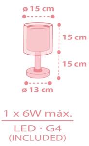 Dalber 41571S - Lampă de veghe LED pentru copii BABY TEDDY 1xG4/4W/230V, roz