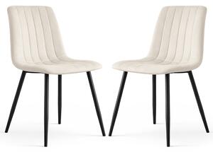Set 2 scaune de sufragerie Lingoo (bej). Promo -19%. 1152310