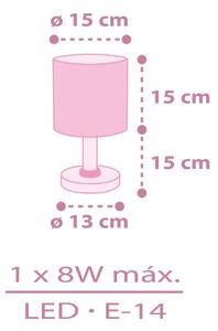 Dalber 42491N - Lampă LED pentru copii FAIRY DREAMS 1xG4/4W/230V, roz