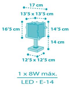 Dalber 63351N - Lampă LED pentru copii ROCKET 1xG4/4W/230V, multicoloră