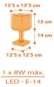 Dalber 64561N - Lampă LED pentru copii LITTLE TIGGER 1xG4/4W/230V portocalie