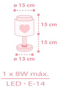 Dalber 76011NS - Lampă LED pentru copii BABY DREAMS 1xG4/4W/230V roz