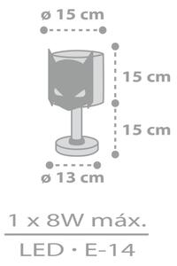 Dalber DARK HERO 61801N - Lampă LED pentru copii, 1xG4/4W/230V, alb/negru