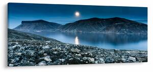 Tablou - Islanda noaptea (120x50 cm)