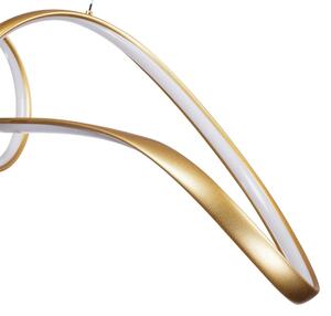 Brilagi-LED Lustra reglabilă pe cablu TWISTER LED/60W/230V 3000-6000K aurie+telecomandă