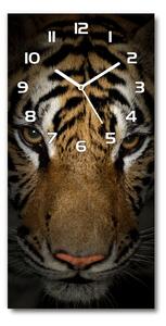 Ceas din sticlă dreptunghiular vertical Tigru