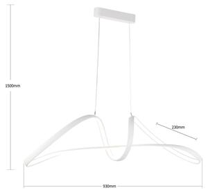 Brilagi-LED Lustră suspendată reglabilă pe cablu TWISTER LED/60W/230V 3000-6000K albă+telecomandă